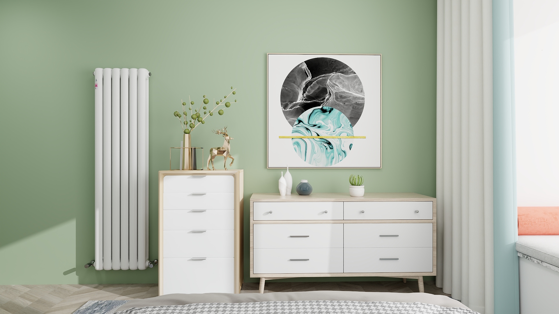 鋼制暖氣片安裝